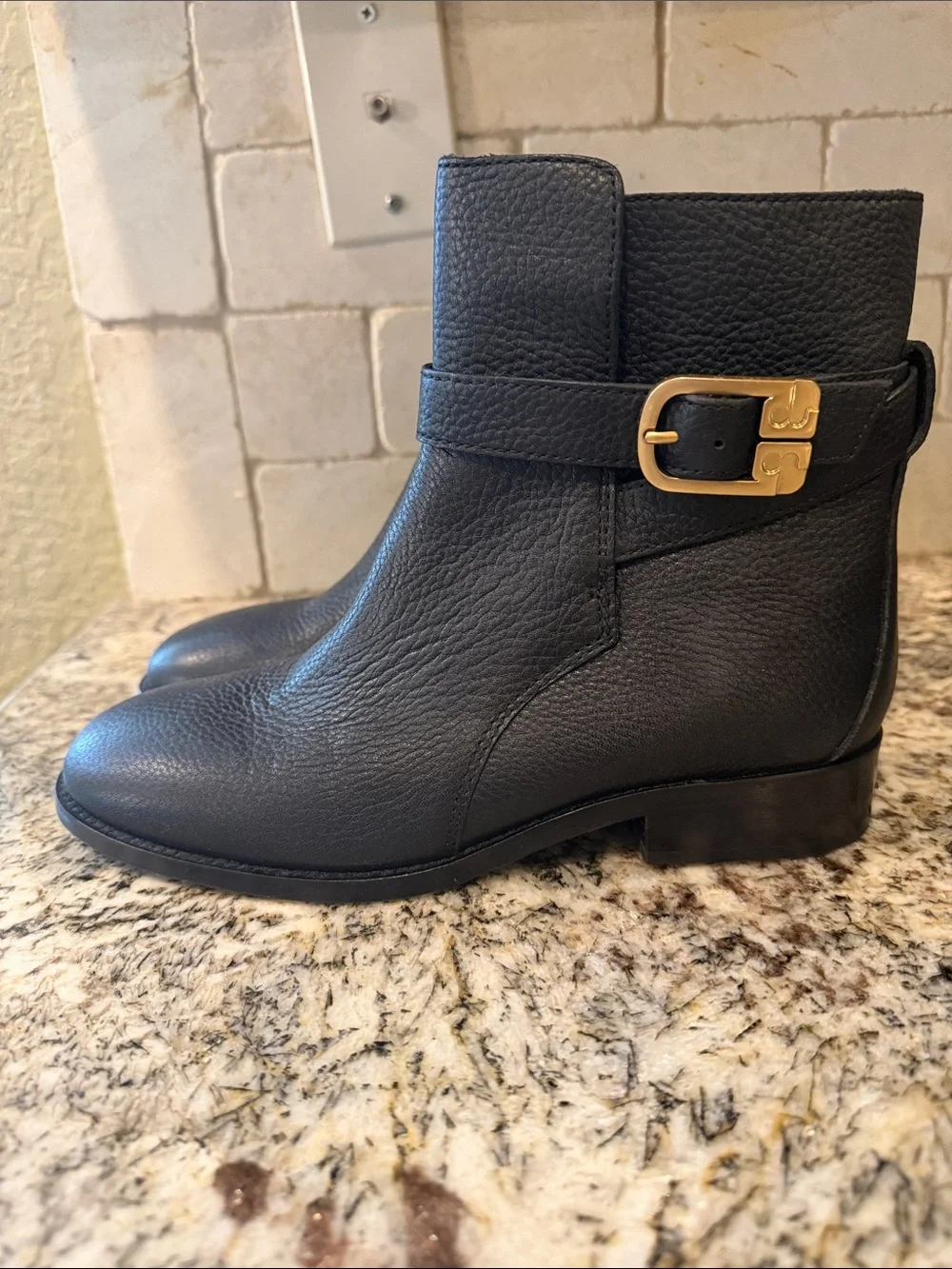 Tory Burch Brooke Ankle Boot in Black Leather